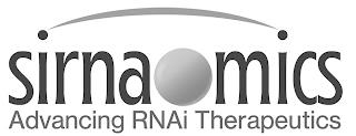 SIRNAOMICS ADVANCING RNAI THERAPEUTICS trademark