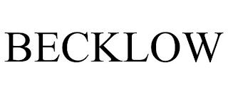 BECKLOW trademark