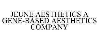 JEUNE AESTHETICS A GENE-BASED AESTHETICS COMPANY trademark