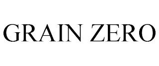 GRAIN ZERO trademark