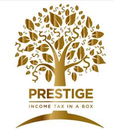 PRESTIGE INCOME TAX IN A BOX trademark