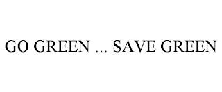 GO GREEN ... SAVE GREEN trademark