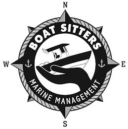 BOAT SITTERS MARINE MANAGEMENT N S E W trademark