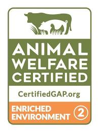 ANIMAL WELFARE CERTIFIED CERTIFIEDGAP.ORG ENRICHED ENVIRONMENT 2 trademark