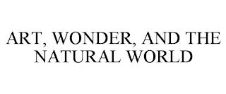 ART, WONDER, AND THE NATURAL WORLD trademark