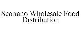 SCARIANO WHOLESALE FOOD DISTRIBUTION trademark