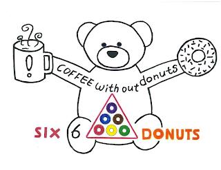 SIX DONUTS COFFEE WITHOUT DONUTS 6 trademark