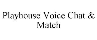 PLAYHOUSE VOICE CHAT & MATCH trademark