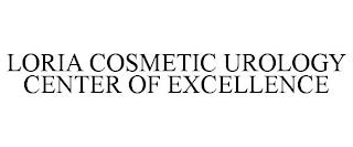 LORIA COSMETIC UROLOGY CENTER OF EXCELLENCE trademark