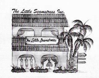 THE LITTLE SEAMSTRESS INC. THE LITTLE SEAMSTRESS ALTERATIONS DROP OFF DRESS MAKING ART GALLERY FASHION FABRICS trademark