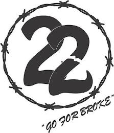 2 2  "GO FOR BROKE" trademark