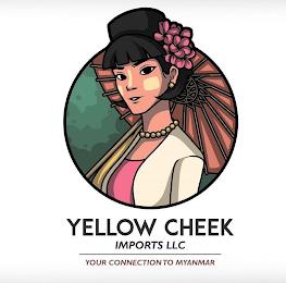 YELLOW CHEEK IMPORTS LLC YOUR CONNECTION TO MYANMAR trademark