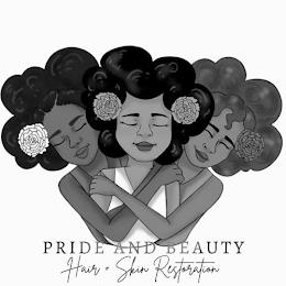 PRIDE AND BEAUTY HAIR + SKIN RESTORATION trademark