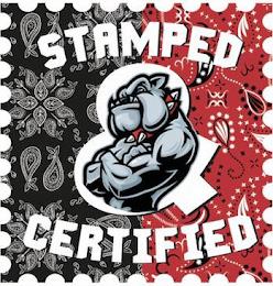 STAMPED AND CERTIFIED trademark