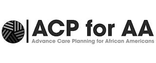 ACP FOR AA ADVANCE CARE PLANNING FOR AFRICAN AMERICANS trademark