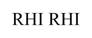 RHI RHI trademark