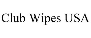 CLUB WIPES USA trademark