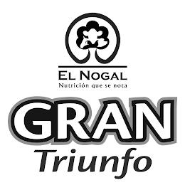 EL NOGAL NUTRICION QUE SE NOTA GRAN TRIUNFO trademark