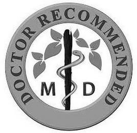 DOCTOR RECOMMENDED M D trademark