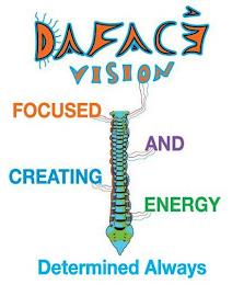 DA FACE VISION FOCUSED AND CREATING ENERGY DETERMINED ALWAYS trademark