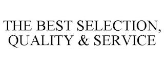 THE BEST SELECTION, QUALITY & SERVICE trademark