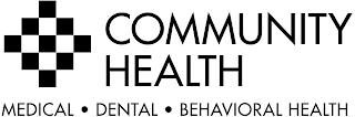 COMMUNITY HEALTH MEDICAL · DENTAL · BEHAVIORAL HEALTH trademark