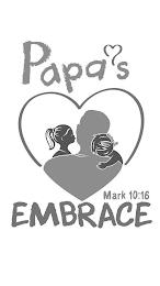 PAPA'S EMBRACE MARK 10:16 trademark