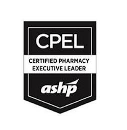 CPEL CERTIFIED PHARMACY EXECUTIVE LEADER ASHP ASHP trademark