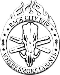 RACK CITY RIBZ WHERE SMOKE COUNTS trademark