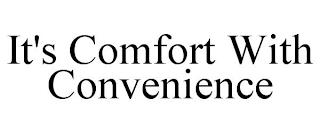 IT'S COMFORT WITH CONVENIENCE trademark