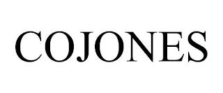 COJONES trademark