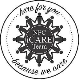 NFC ICARE TEAM HERE FOR YOU BECAUSE WE CARE trademark