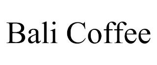 BALI COFFEE trademark