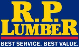 R.P. LUMBER BEST SERVICE. BEST VALUE. trademark