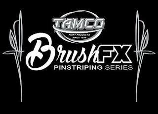 TAMCO PAINT PRODUCTS SINCE 1989 BRUSHFX PINSTRIPING SERIES trademark