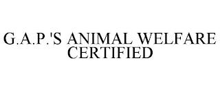 G.A.P.'S ANIMAL WELFARE CERTIFIED trademark