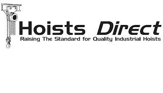 HOISTS DIRECT RAISING THE STANDARD FOR QUALITY INDUSTRIAL HOISTS trademark