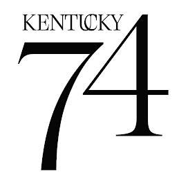 KENTUCKY 74 trademark