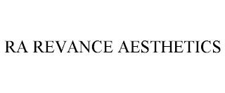 RA REVANCE AESTHETICS trademark