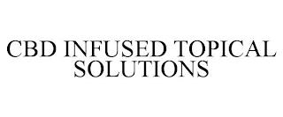 CBD INFUSED TOPICAL SOLUTIONS trademark