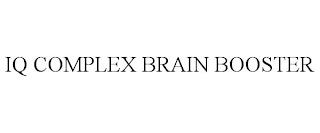 IQ COMPLEX BRAIN BOOSTER trademark