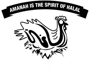 AMANAH IS THE SPIRIT OF HALAL trademark