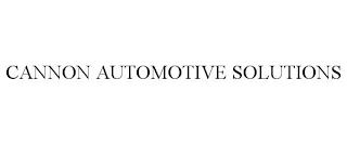 CANNON AUTOMOTIVE SOLUTIONS trademark