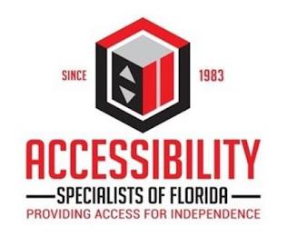 SINCE 1983 ACCESSIBILITY SPECIALISTS OF FLORIDA INC. trademark