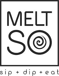 MELT SO SIP + DIP + EAT trademark