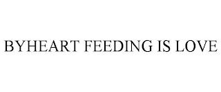 BYHEART FEEDING IS LOVE trademark