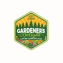 EST · 1969 · GARDENER'S DELIGHT 5-STAR GARDEN SOIL trademark