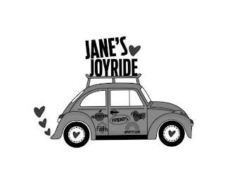 JANE'S JOYRIDE NUTRITION FAITH FRIENDS FAMILY GRATITUDE trademark