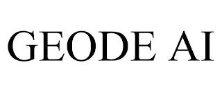 GEODE AI trademark