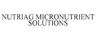 NUTRIAG MICRONUTRIENT SOLUTIONS trademark